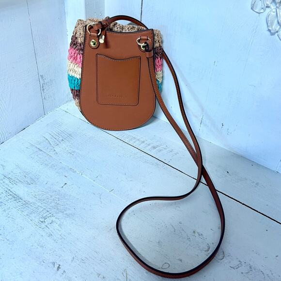 Ulla Johnson Paloma Ruched Essential Pouch Crossbody Belt Bag Multicolor - Picture 8 of 10